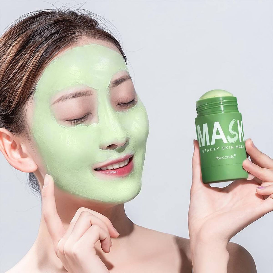 Grüner Tee Maske für strahlende Haut