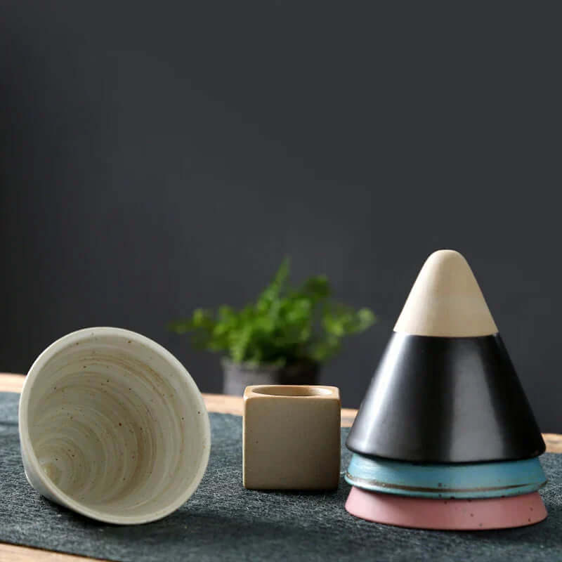 Handgefertigte Keramik Teetasse - Japanischer Stil