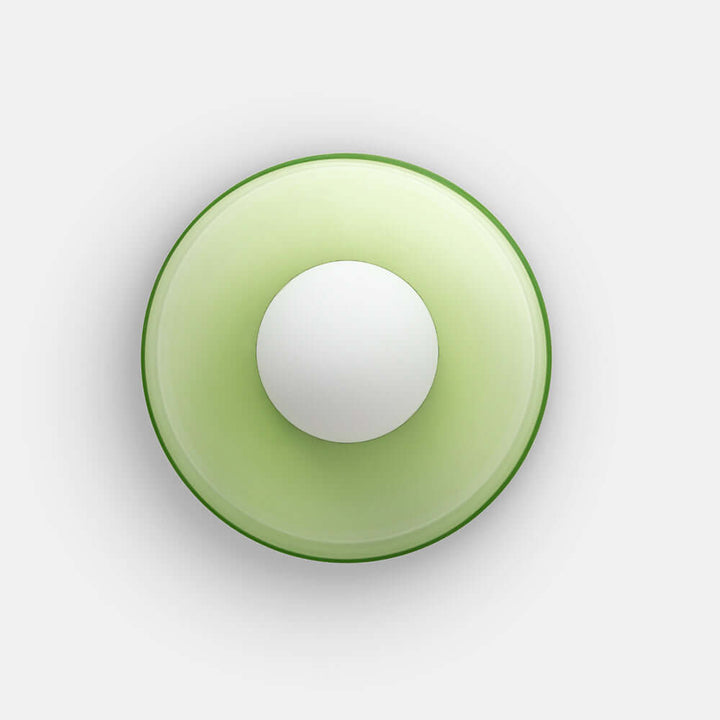 Plafonnier rond moderne en verre
