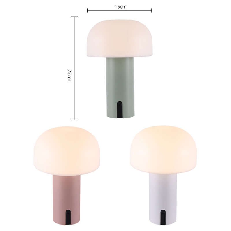 Dimmbare LED Pilz Tischlampe, Acryl
