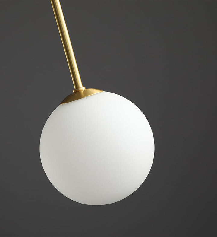 Suspension élégante en verre et métal