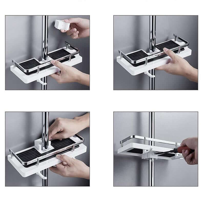 Étagère de douche sans perçage - EasyOrganize