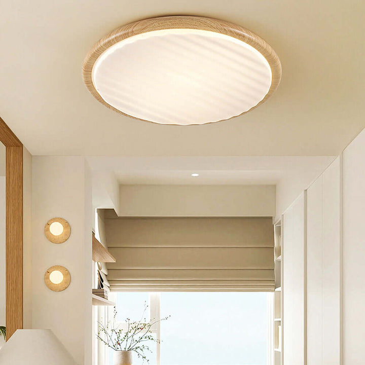 LED Deckenleuchte Holzoptik Schlafzimmer