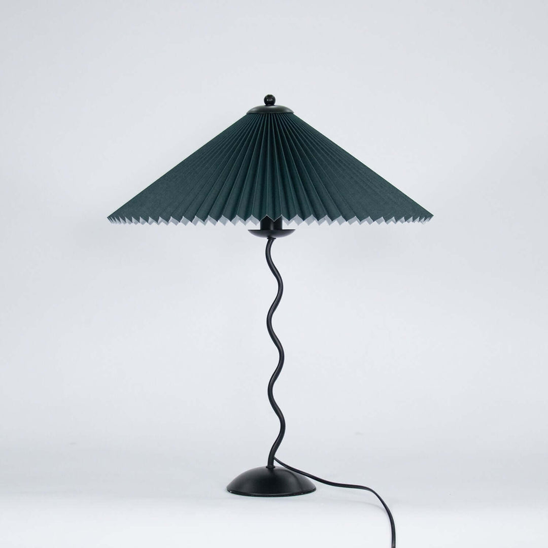 Designer Tischlampe Metall Modern Wellenförmig
