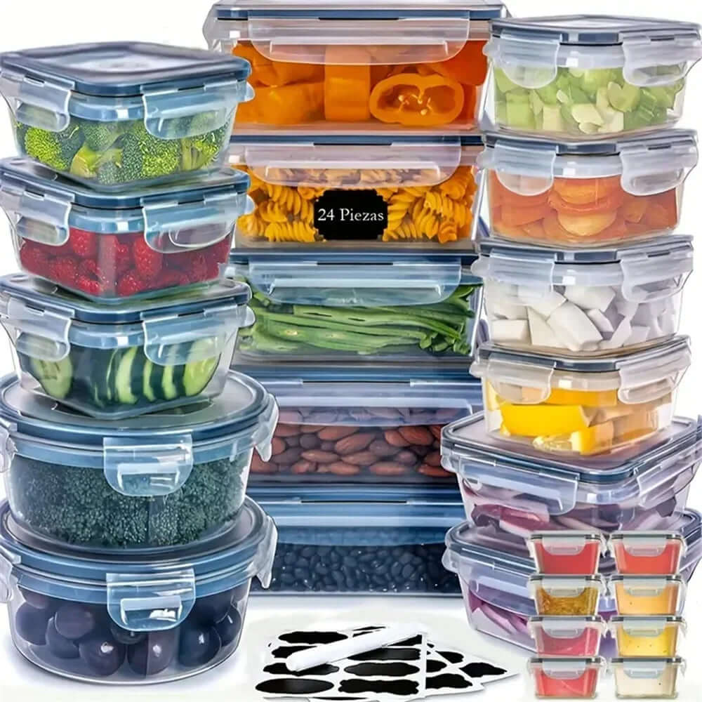 12er Set Frischhaltedosen - Lebensmittelbehälter