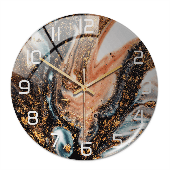 Horloge murale élégante aspect marbre 30 cm