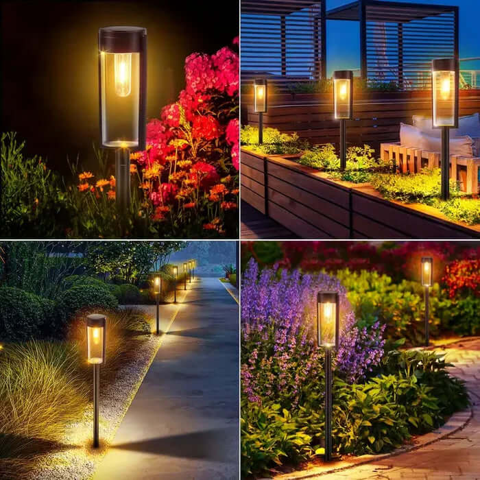Solar Wegbeleuchtung Außen Garten, 6er Set LED