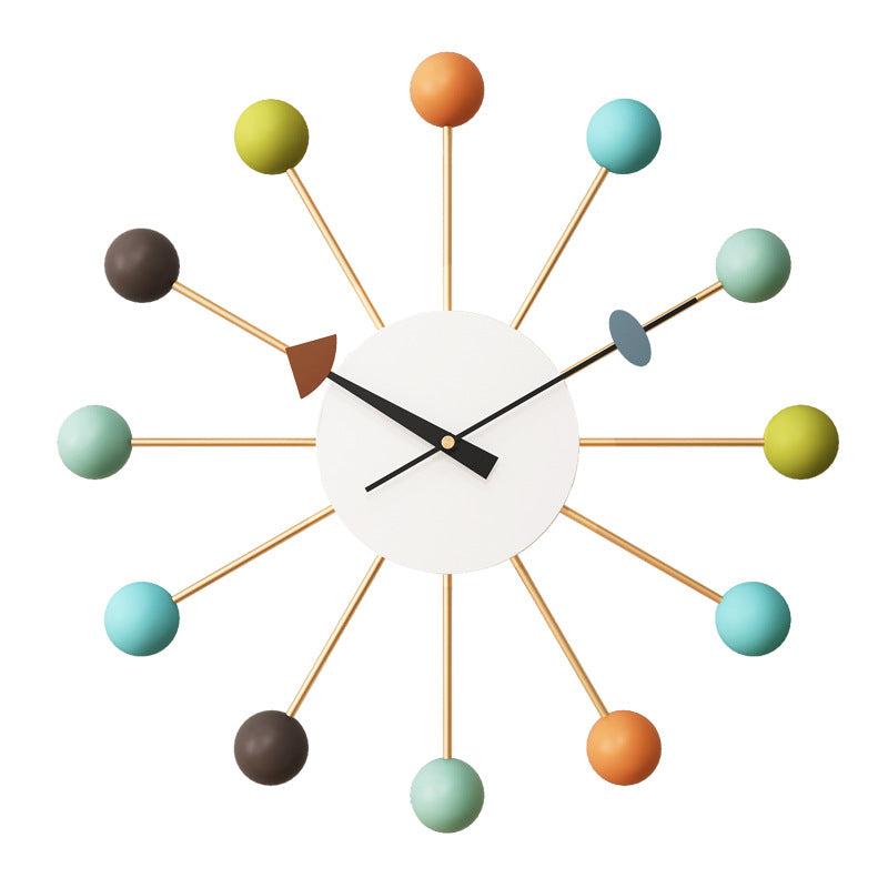 Elegante 21-Zoll-Stille-Wanduhr, modernes Design, geräuschloses Sweep-Uhrwerk, großer Eisenrahmen, minimalistischer Stil.