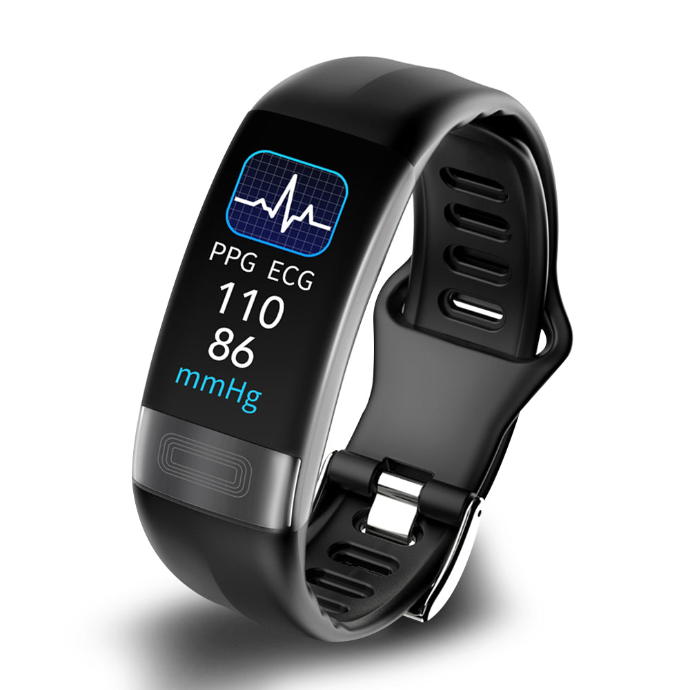 "Elegante Damen-Smartwatch mit Silikonarmband, Blutdruck- & EKG-Tracker, IP67, ideal für Gesundheit und Stil."