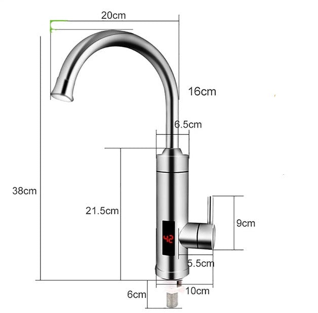 "Elegante elektrische Küchenarmatur mit Touch- und Bewegungssensor, stilvolles Design auf Edelstahl gefertigt."