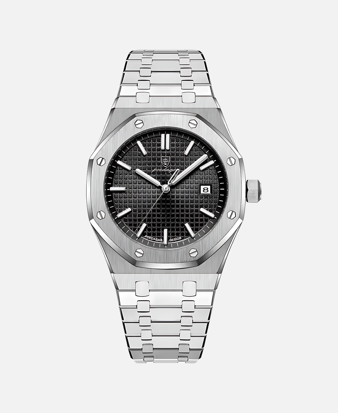 "Elegante Herren Armbanduhr, 41mm Edelstahl, zeitloses Design, minimalistisches Zifferblatt, kratzfest und wasserdicht."
