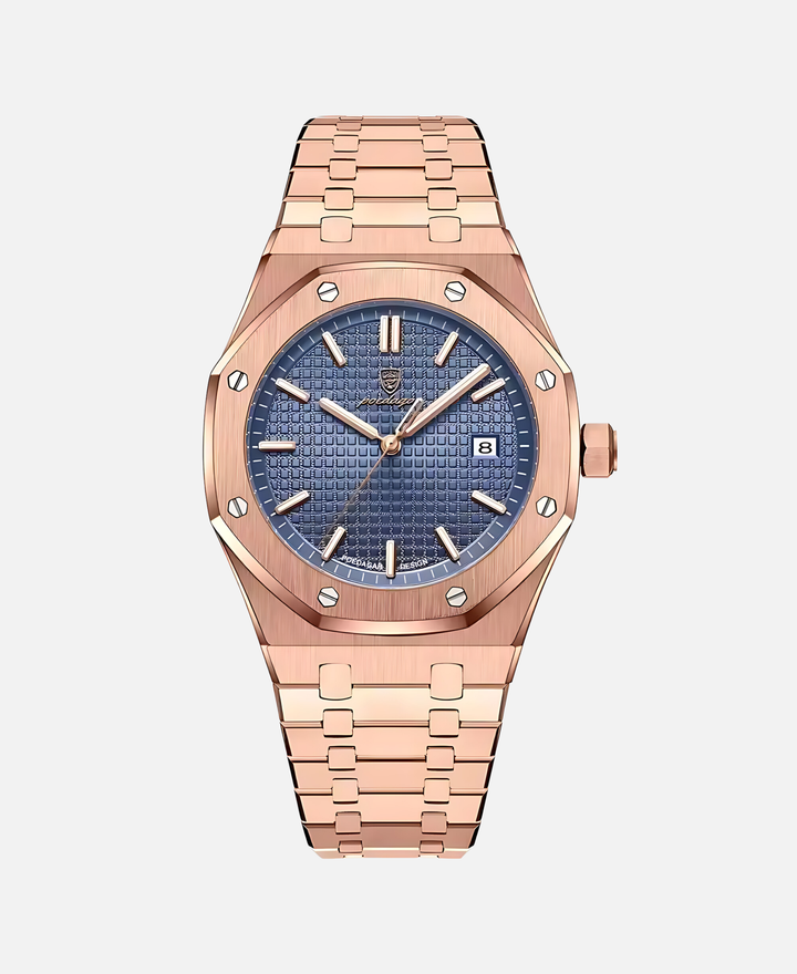 "Elegante Herren Armbanduhr, 41mm Edelstahl, zeitloses Design, minimalistisches Zifferblatt, kratzfest und wasserdicht."