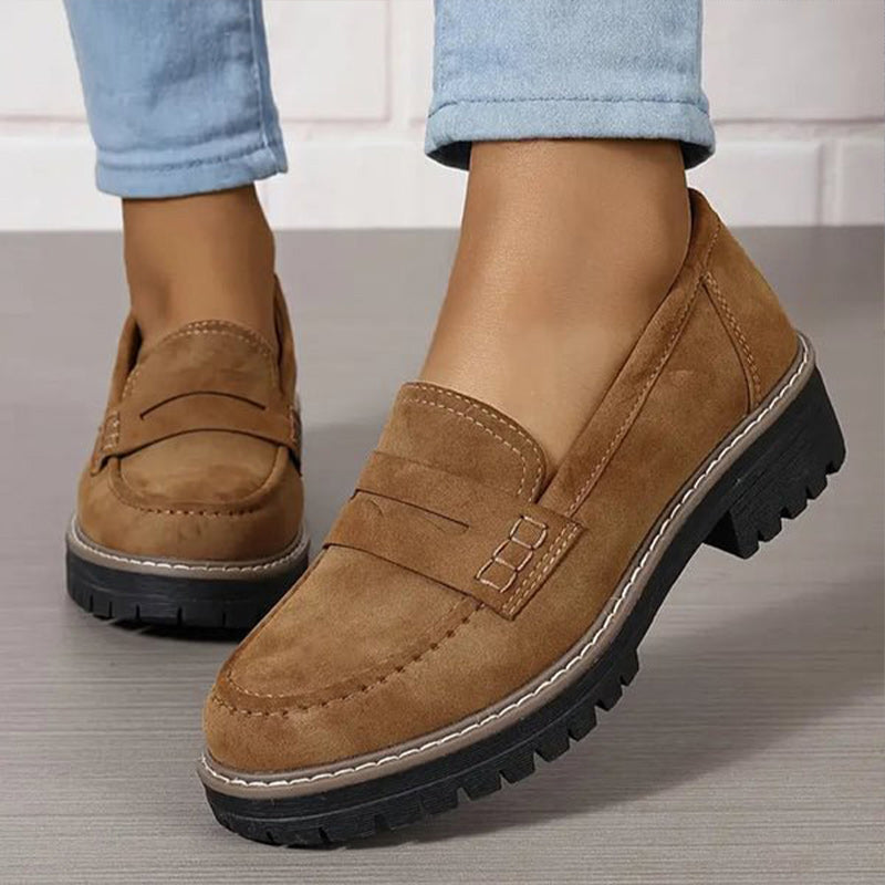 Elegante orthopädische Slipper für Damen & Herren, aus Leder, rutschfest, gepolsterte Sohle, Komfort und Halt, beige.