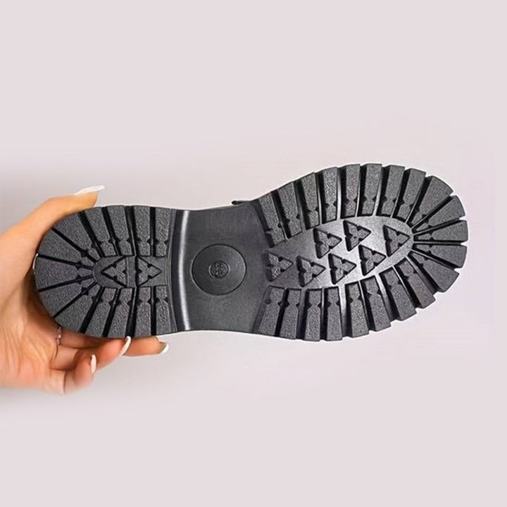 Elegante orthopädische Slipper für Damen & Herren, aus Leder, rutschfest, gepolsterte Sohle, Komfort und Halt, beige.