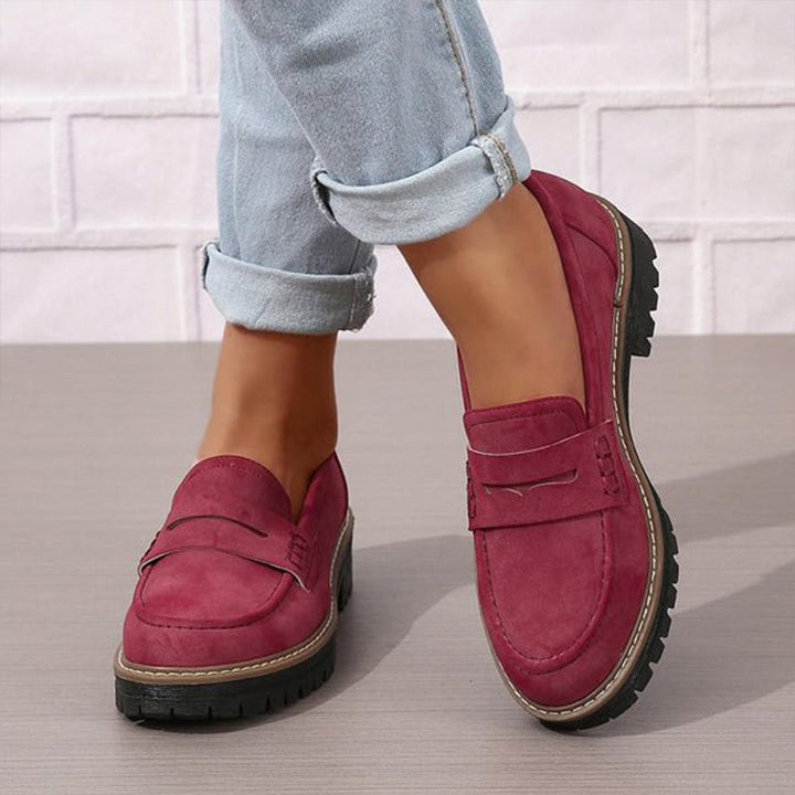 Elegante orthopädische Slipper für Damen & Herren, aus Leder, rutschfest, gepolsterte Sohle, Komfort und Halt, beige.