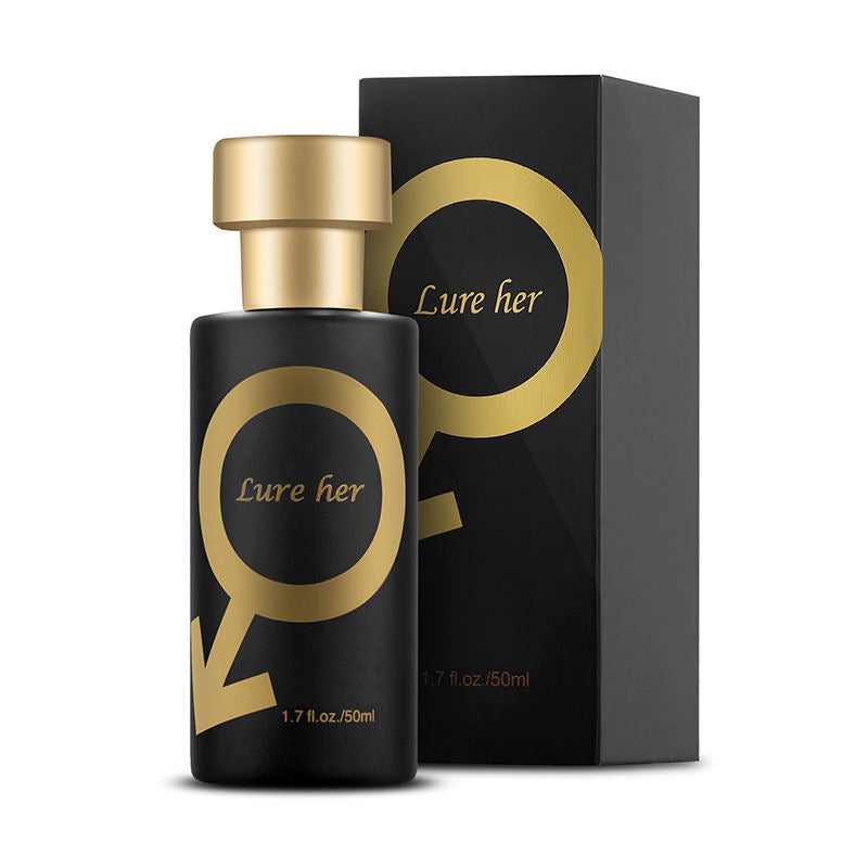 Elegante Unisex Parfümflasche mit lang anhaltendem Duft, schwarz-goldenes Design, ideal für stilvolle, selbstbewusste Nutzer.