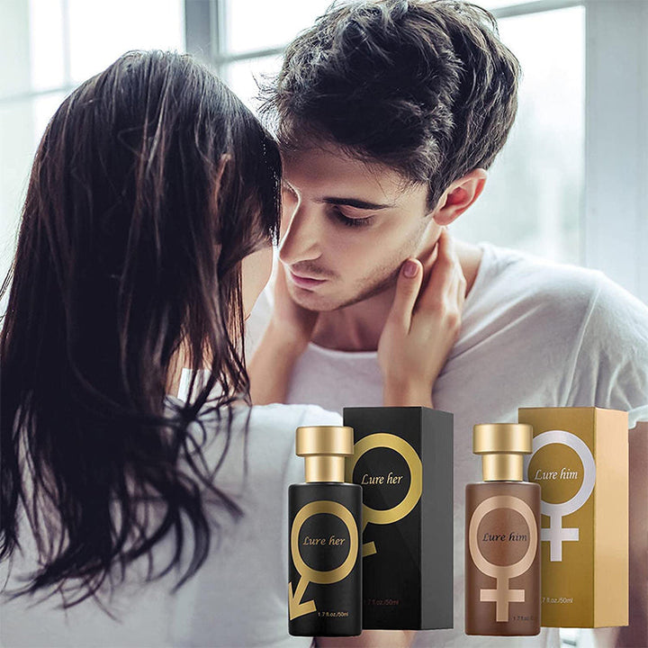 Elegante Unisex Parfümflasche mit lang anhaltendem Duft, schwarz-goldenes Design, ideal für stilvolle, selbstbewusste Nutzer.