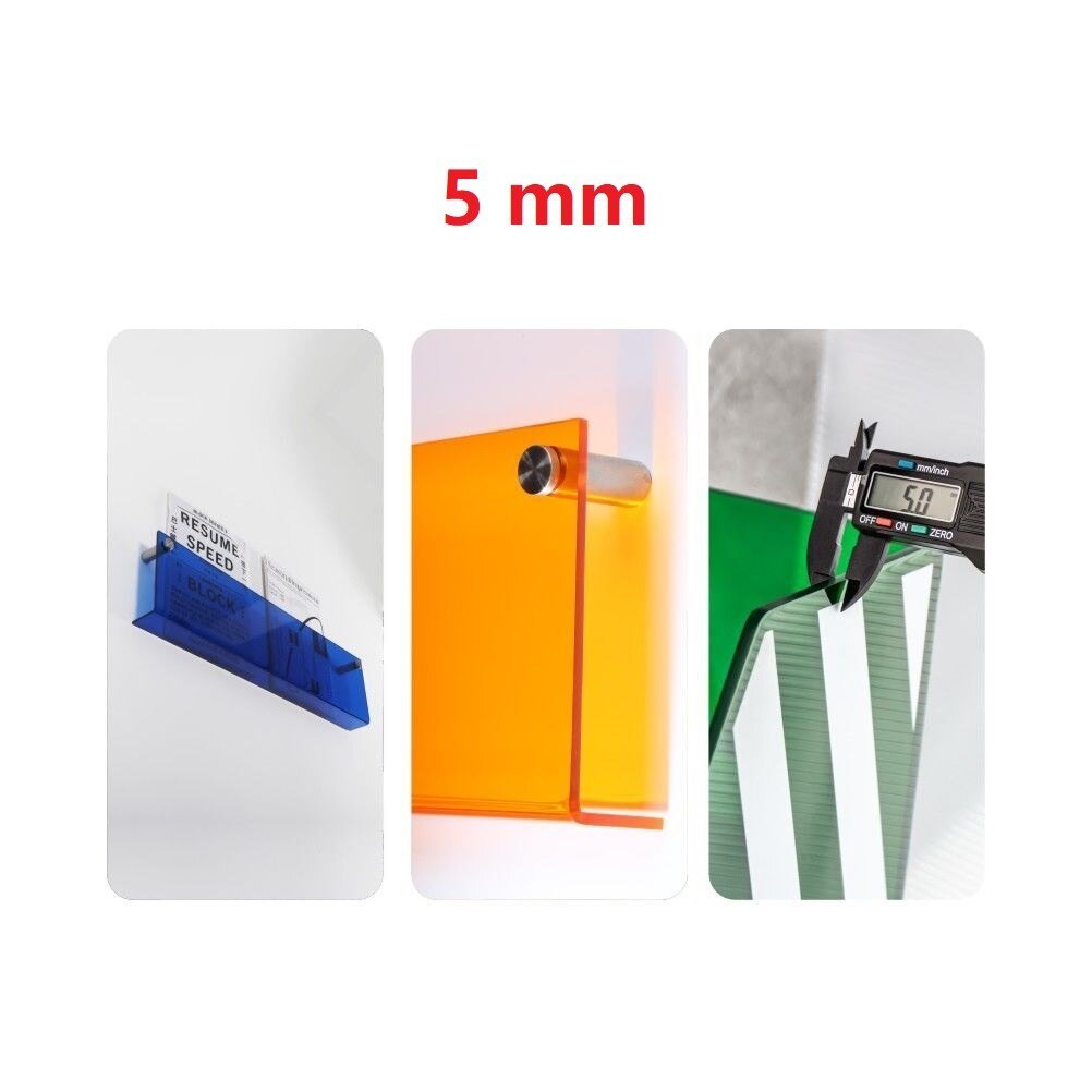 Eleganter Acryl-Magazinhalter für die Wand, schwebend, in verschiedenen Farben, ideal für moderne Wohn- und Büroräume.