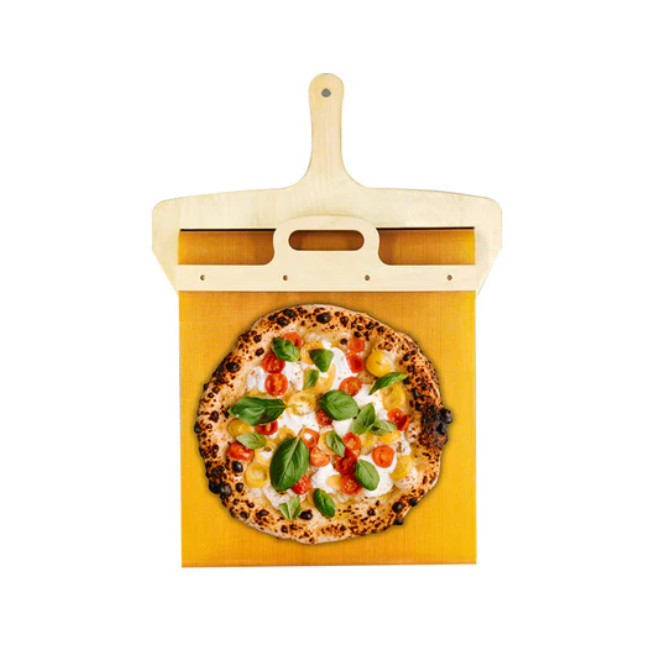Eleganter Birkenholz Pizzaschieber, italienisches Design, perfekt zum Schieben und Heben von Pizzas, hochwertige Verarbeitung