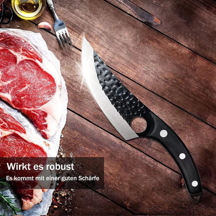 "Elegantes japanisches Küchenmesser mit scharfer Klinge und rutschfestem Holzgriff, ideal für Präzisionsschnitte."