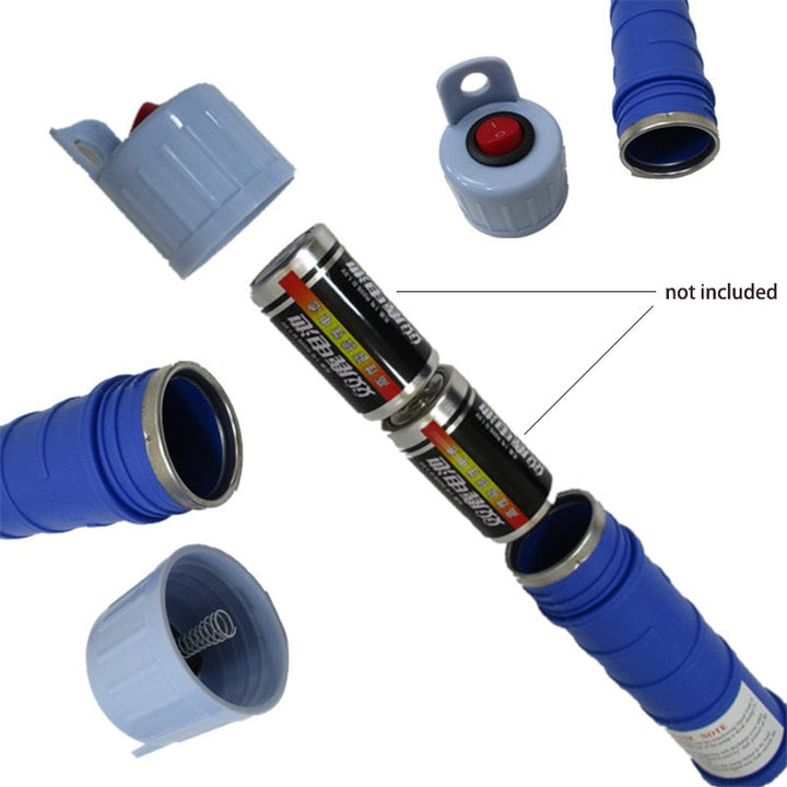 Elektrische Flüssigkeitstransferpumpe, tragbar und effizient, blau-rot, perfekt für sauberen Benzin- und Wassertransfer