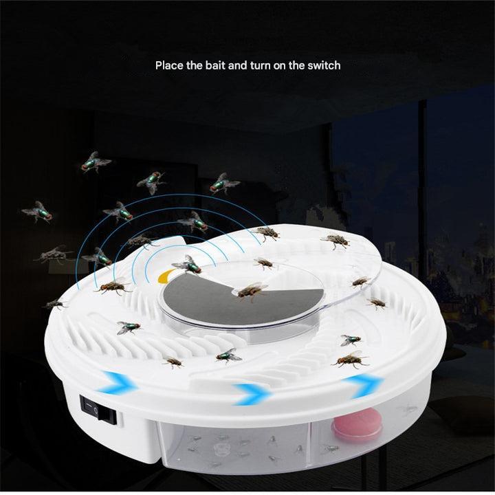 Elektrischer Fliegenfänger, USB-betrieben, kein Gift, modern und kompakt, fängt Insekten geräuschlos in Innenräumen.