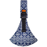 Blau gemustert