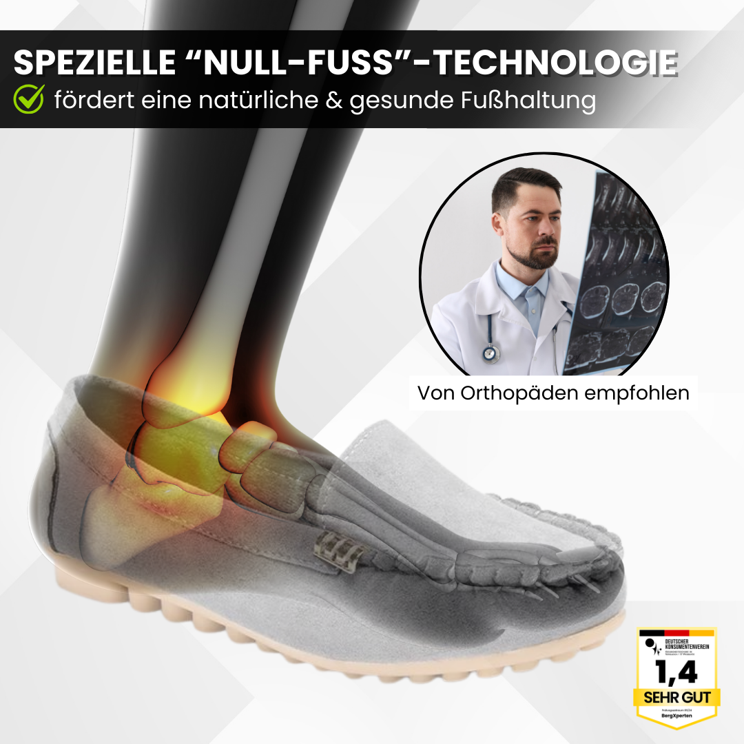 Ergonomische Damen-Komfortschuhe mit rutschfesten Sohlen, ideal für schmerzfreien Tragekomfort in verschiedenen Farben.
