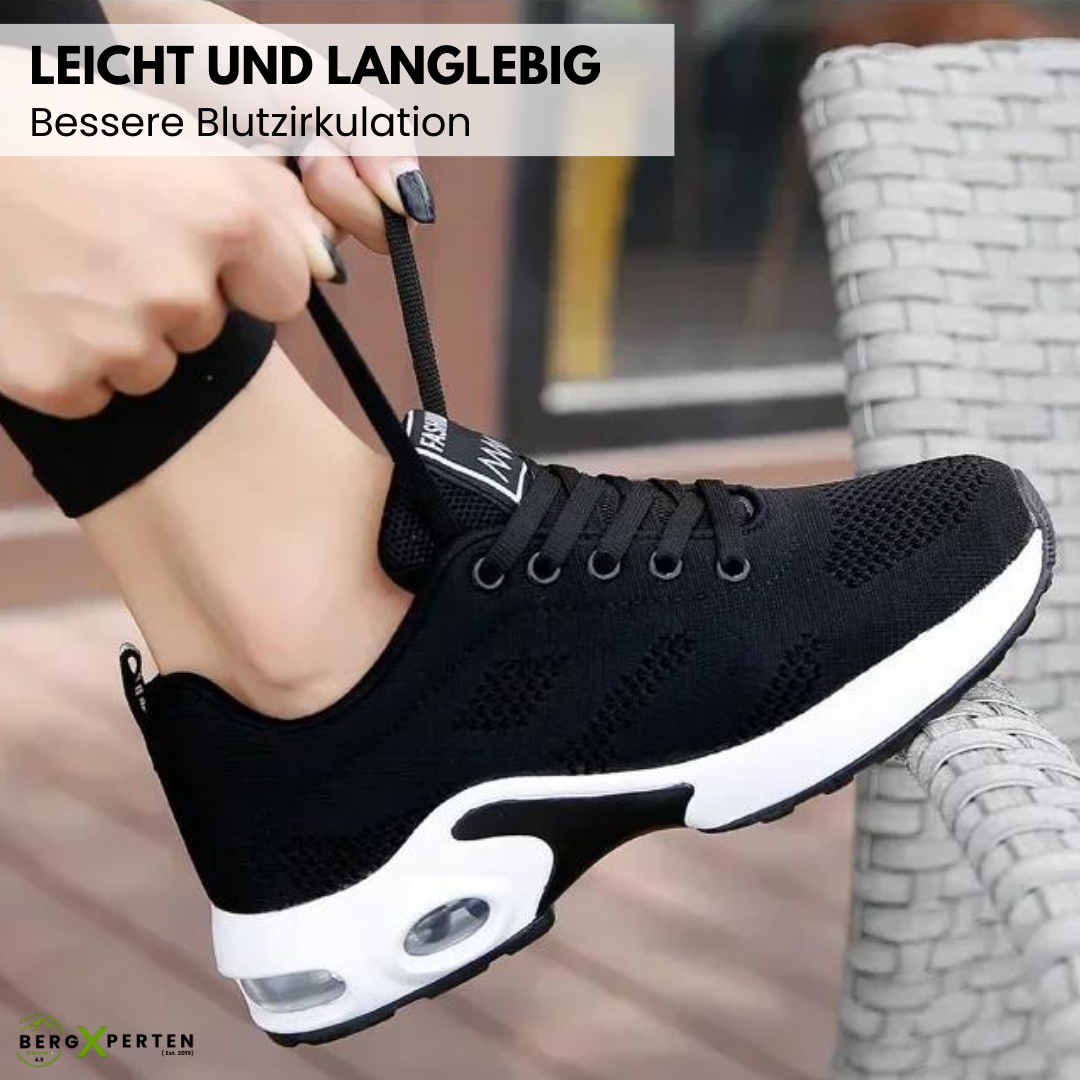 Ergonomische OrthoCare Schuhe, graues Design, mit flexibler Sohle und atmungsaktivem Material, für Komfort und Fußgesundheit.