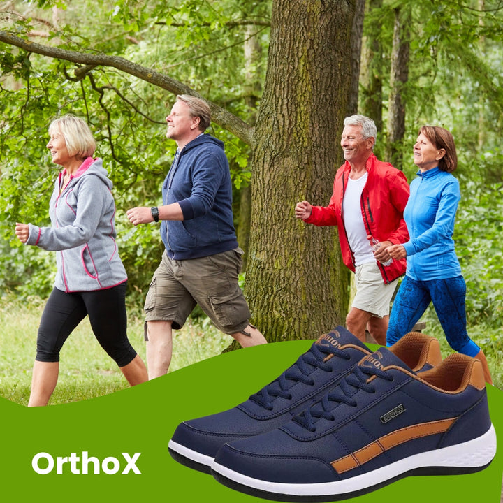 Ergonomische, orthopädische Komfortschuhe für Senioren mit bequemer Passform, stossdämpfender und rutschfester Sohle.
