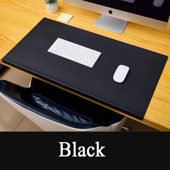 "Ergonomische PU-Leder-Schreibtischmatte, anti-rutsch, elegant, in Mehrfarben erhältlich, für Büro und Gaming."