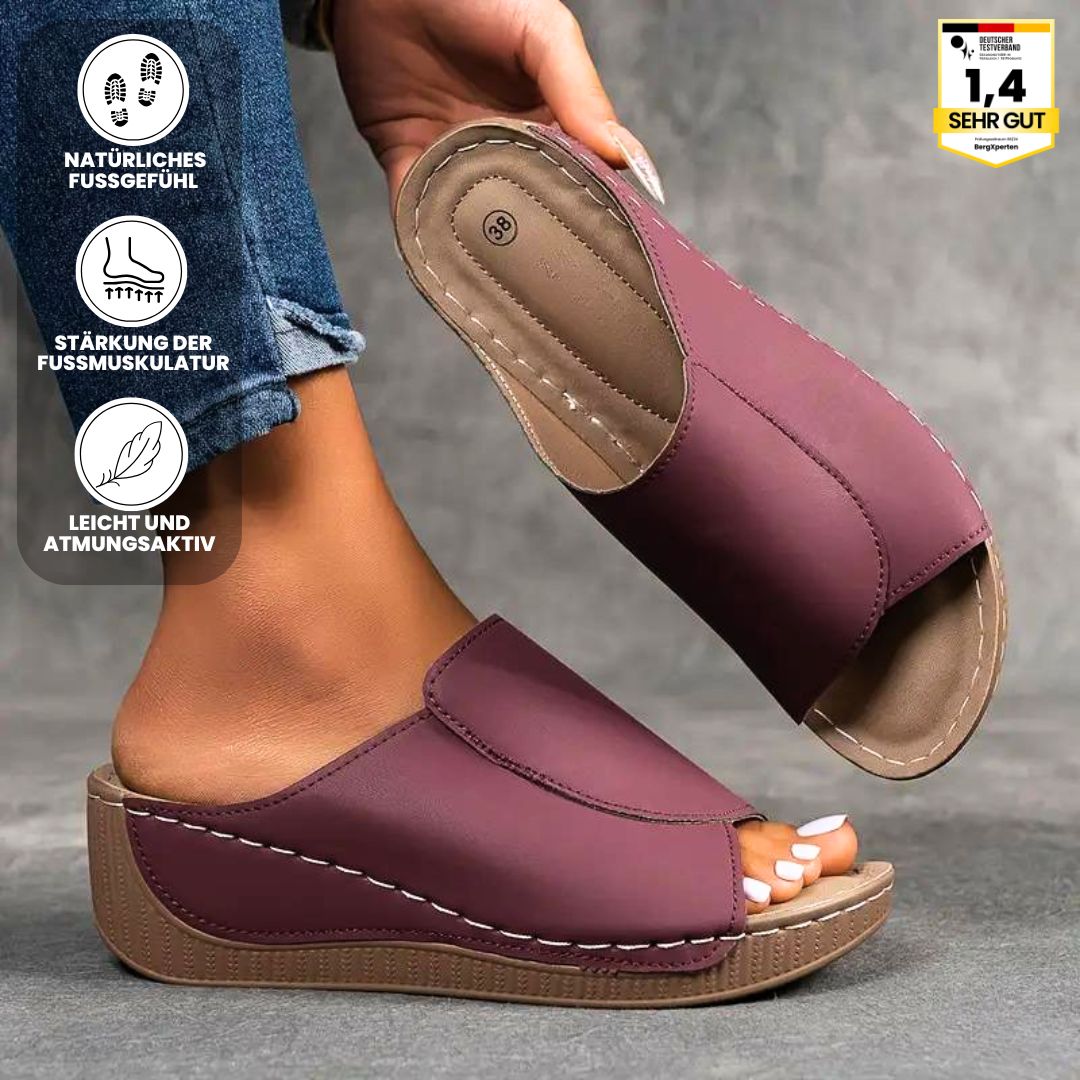 Ergonomische, rutschfeste Sandalen in beige, die Komfort und Stil vereinen, ideal für jede Fußform und jeden Anlass.