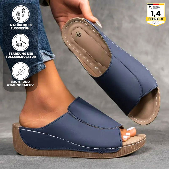 Ergonomische, rutschfeste Sandalen in beige, die Komfort und Stil vereinen, ideal für jede Fußform und jeden Anlass.