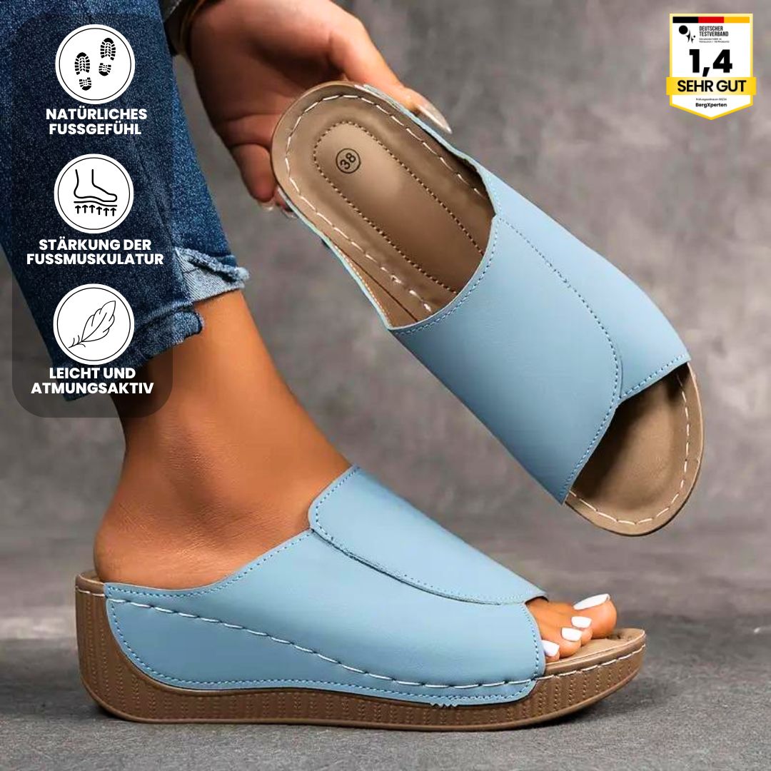 Ergonomische, rutschfeste Sandalen in beige, die Komfort und Stil vereinen, ideal für jede Fußform und jeden Anlass.