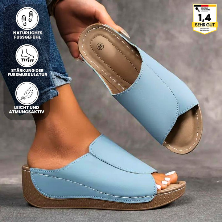 Ergonomische, rutschfeste Sandalen in beige, die Komfort und Stil vereinen, ideal für jede Fußform und jeden Anlass.