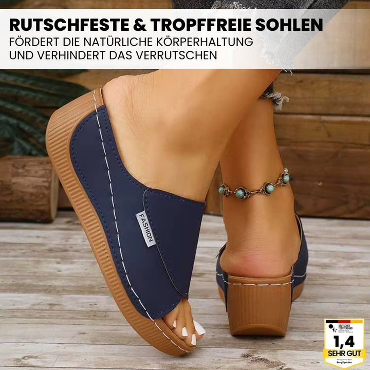 Ergonomische Sandalen mit rutschfester Sohle, ideal zur Schmerzlinderung und für komfortable, gesunde Schritte.