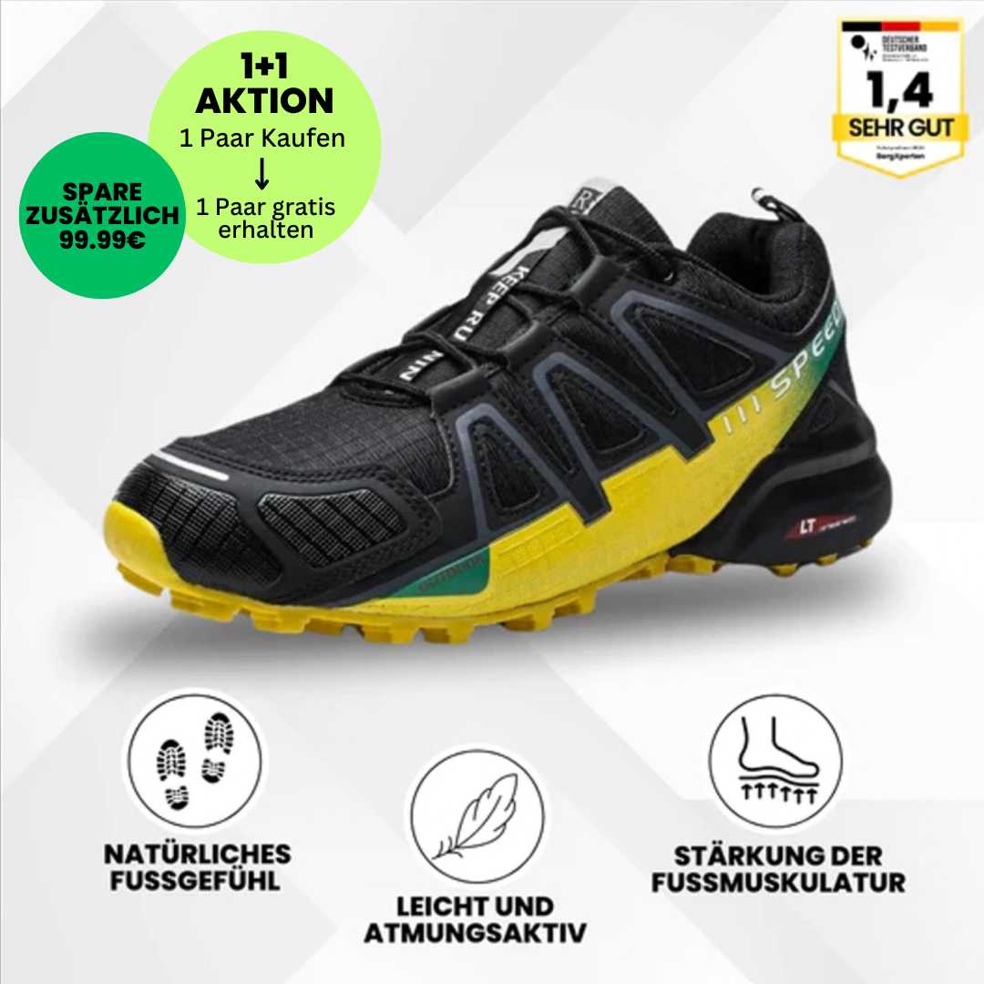 Ergonomische Wanderschuhe mit rutschfester Sohle und wasserdichtem Material ideal fürs Trekking in verschiedenen Farben.