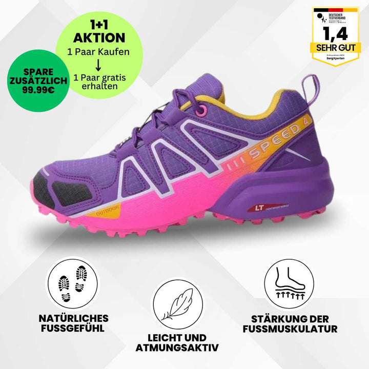 Ergonomische Wanderschuhe mit rutschfester Sohle und wasserdichtem Material ideal fürs Trekking in verschiedenen Farben.