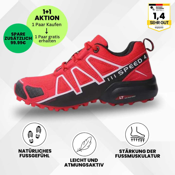 Ergonomische Wanderschuhe mit rutschfester Sohle und wasserdichtem Material ideal fürs Trekking in verschiedenen Farben.