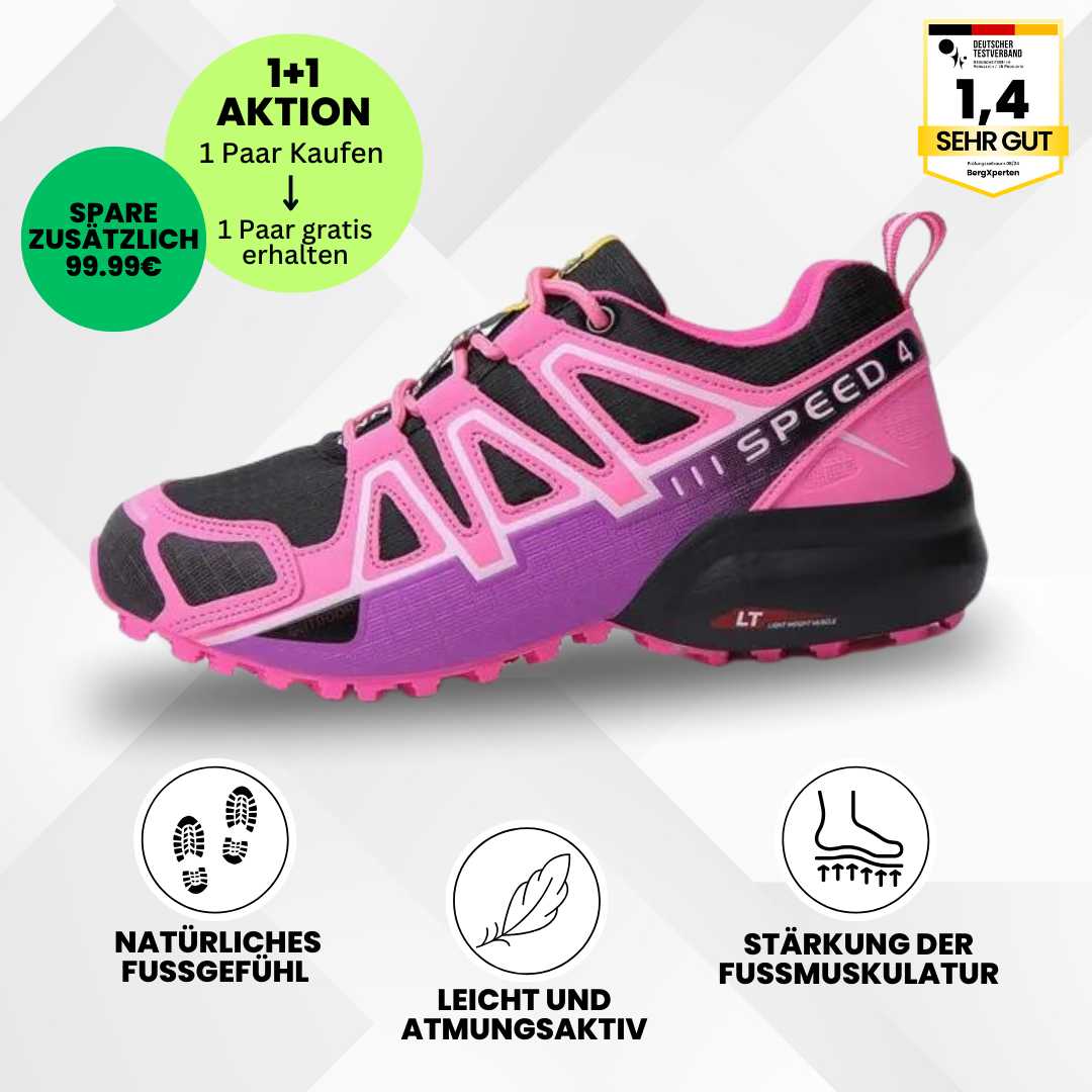 Ergonomische Wanderschuhe mit rutschfester Sohle und wasserdichtem Material ideal fürs Trekking in verschiedenen Farben.
