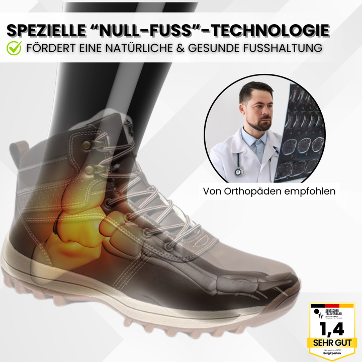 "Ergonomische, wasserdichte Winterschuhe, schwarzer Stiefel für kalte Tage, bequeme Passform, atmungsaktiv, schmerzlindernd."