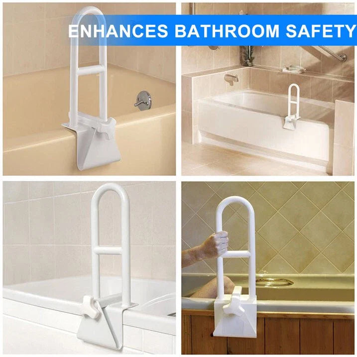 Ergonomischer Badewannenhaltegriff für Senioren, bietet sicheren Halt und Komfort, einfach installierbar und rutschfest.