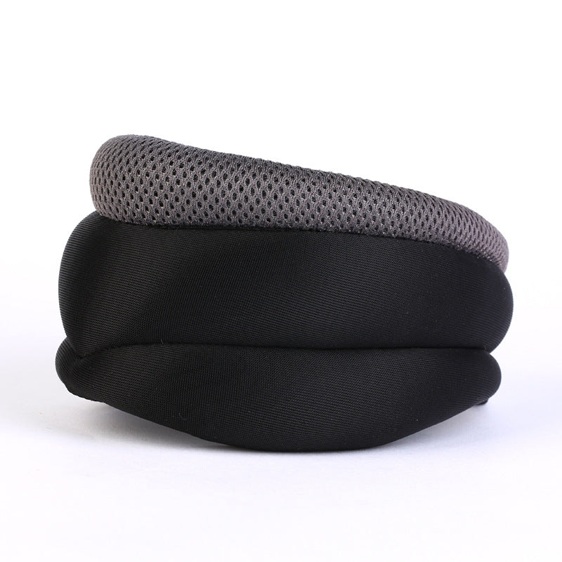 "Ergonomisches Anti Schnarch Kissen, grau, für besseren Schlaf, beugt Schnarchen vor und unterstützt Nacken und Schultern."