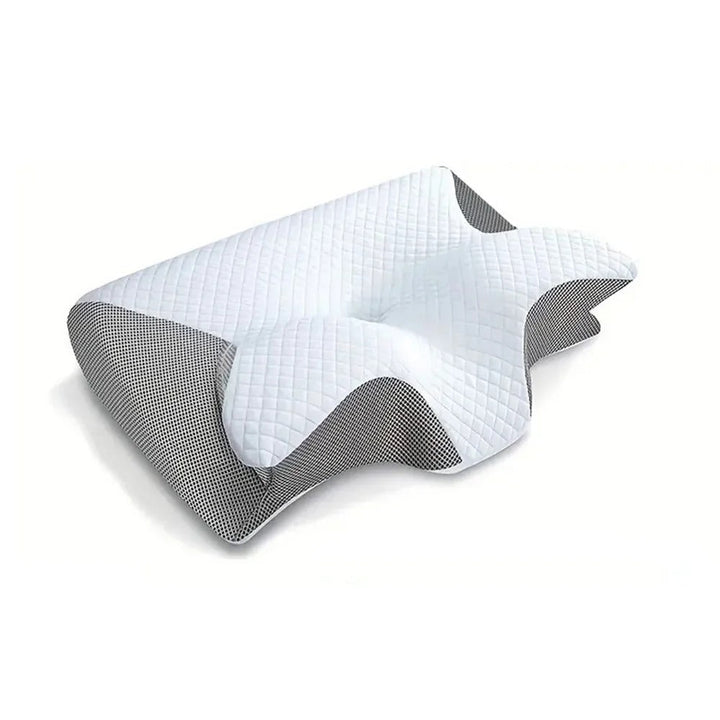 Ergonomisches orthopädisches Kissen aus Memory-Schaum zur Nacken- und Rückenschmerzlinderung, verbessert Schlafqualität.