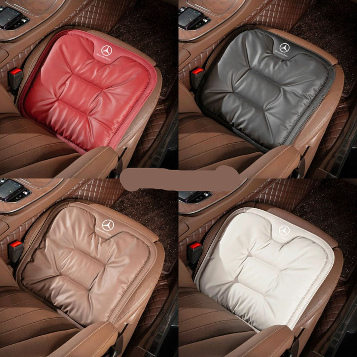 "Ergonomisches Velario Autositzkissen, grau, atmungsaktives Textil, optimale Rückenunterstützung für bequemes Fahren."