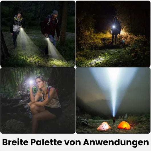 "Extrem helle 500 Lumen militärische Taschenlampe ViperX700 aus Aluminium mit fünf Beleuchtungsmodi für Outdoor-Abenteuer."