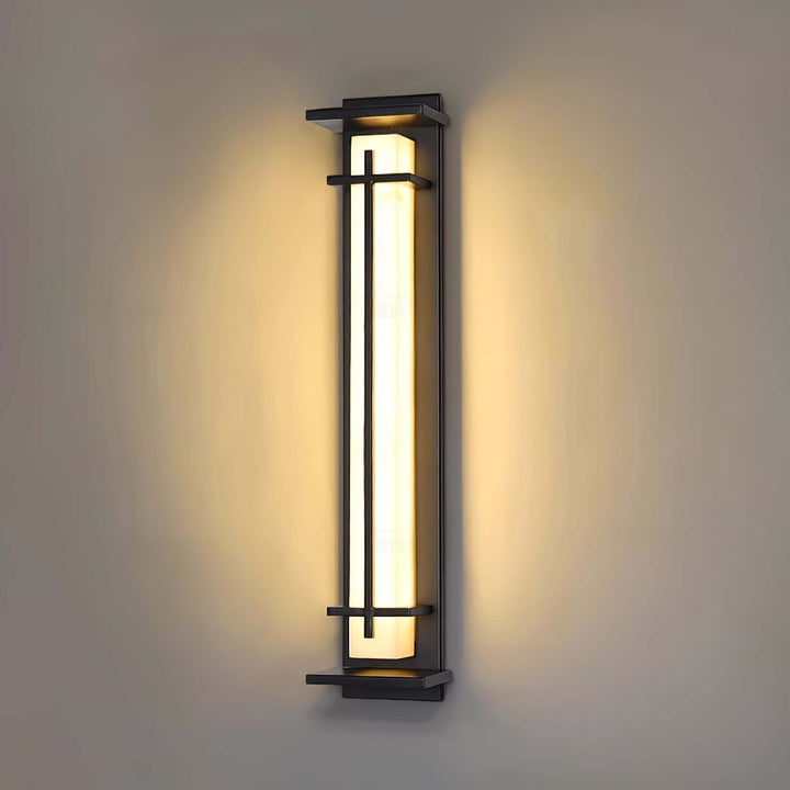 Quadratische LED-Außenwandleuchte
