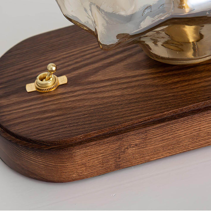 Lampe de table en verre Ice Stone Design