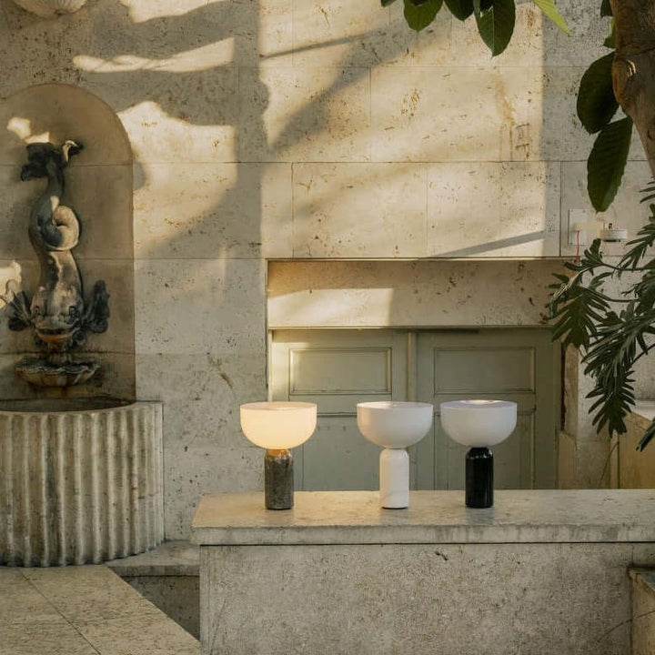 Lampe de table élégante en marbre