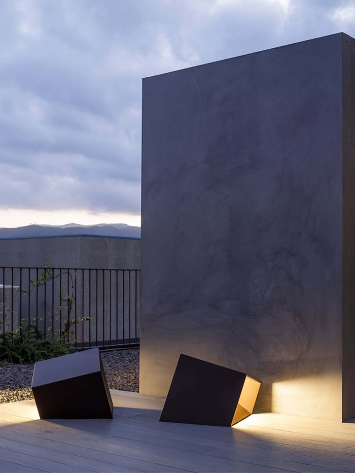 Solar Aussenleuchte Garten LED Würfel IP65